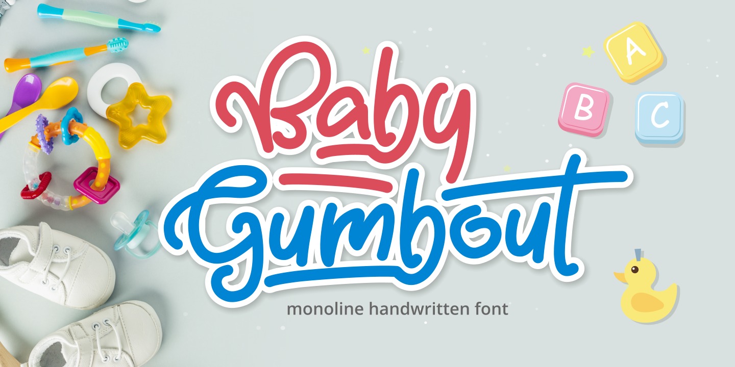 Czcionka Baby Gumbout